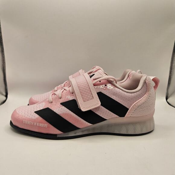 ADIDAS MEN\'S 8.5 ADIPOWER 3 JP9873 WEIGHTLIFTING SHOES PINK BLACK NWOB main image 7